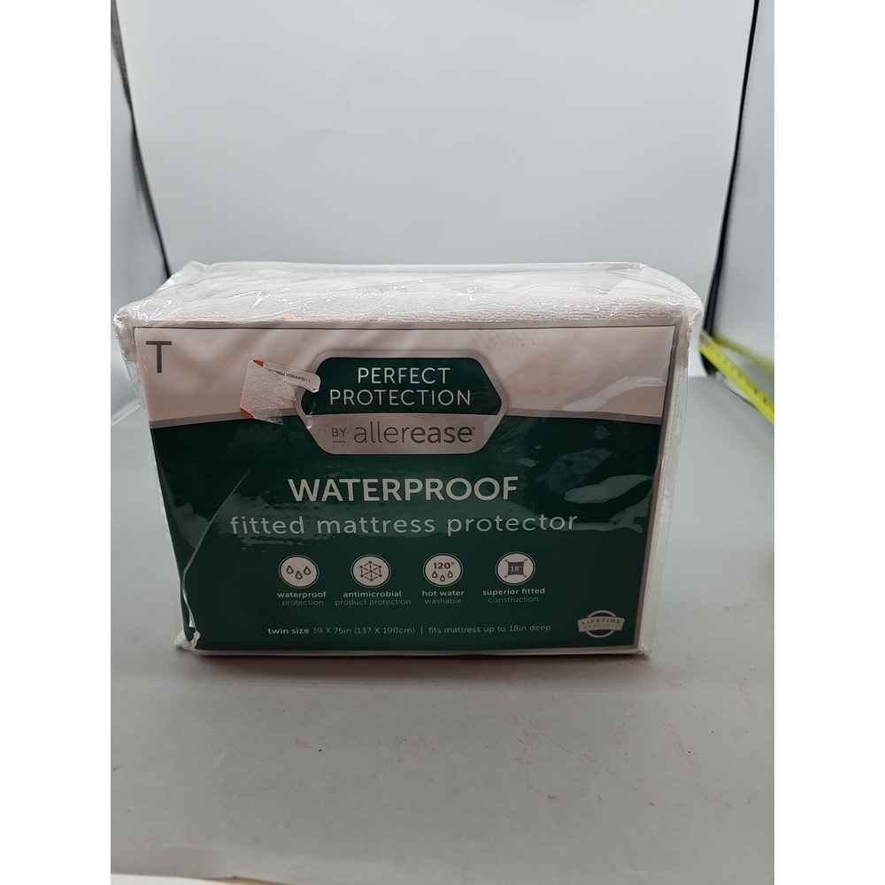 Twin Size Fitted‎ Waterproof Mattress Protector  - AllerEase Perfect Protection